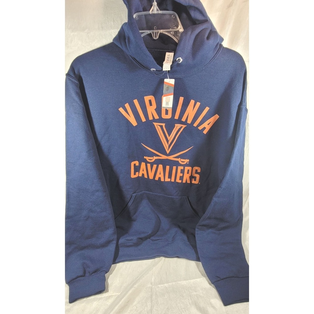 Jerzees Nublend Virginia Cavaliers Hooded Sweatshirt‎ - Navy Blue - Medium